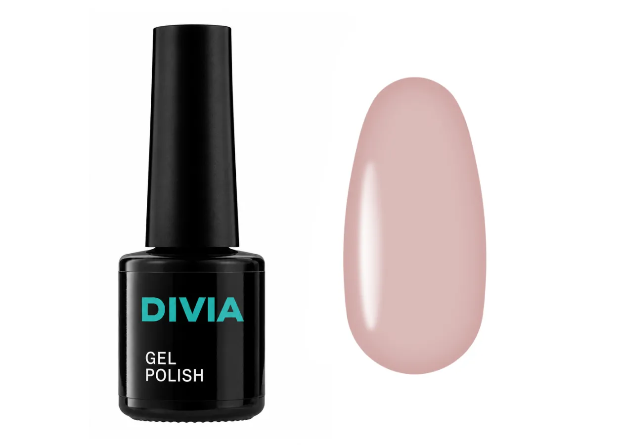 Гель-лак кольоровий Divia Nude Story NS010 Coco Cabana (світлий бежевий) Di1233, 8 мл