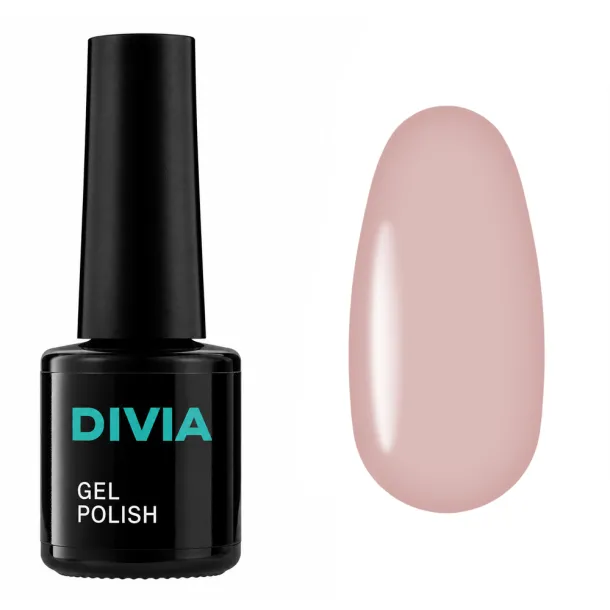 Гель-лак кольоровий Divia Nude Story NS010 Coco Cabana (світлий бежевий) Di1233, 8 мл