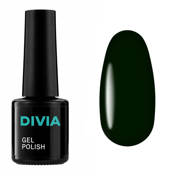 Гель-лак кольоровий Divia Passion Story PS040 Jardin Secret (темно-зелений) Di1233, 8 мл